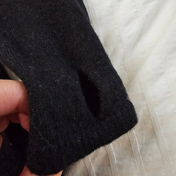 One Teaspoon 100% Merino Wool Knit Funnel Neck Dress - Black - Sz XS - Picture 8 of 16